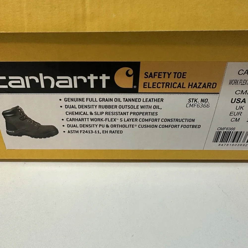 Carhartt Safety Toe Electrical Hazard Work Boots Flex 6